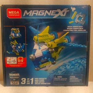 BRAND NEW* Mega Construx Magnext 3-in-1 Mag-Rockets Building Bloks Toy 6+ 56pcs